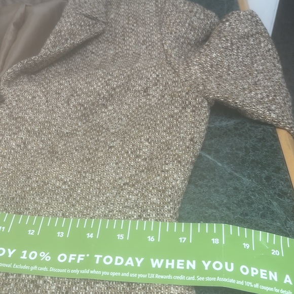 Textured blazer with zipper. - Picture 5 of 7